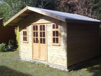 12 wide x 10 deep Summer Room with double doors and 2 windows. 
