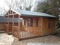 12 x 16 BBQ Room - based on a standard 12 x 8 Summer Room, with an additional 12 x 8 covered veranda.