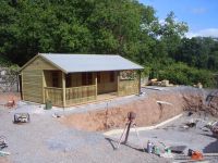 24 x 16 Pavilion - ready to be used as the changing rooms for the swimming pool. 